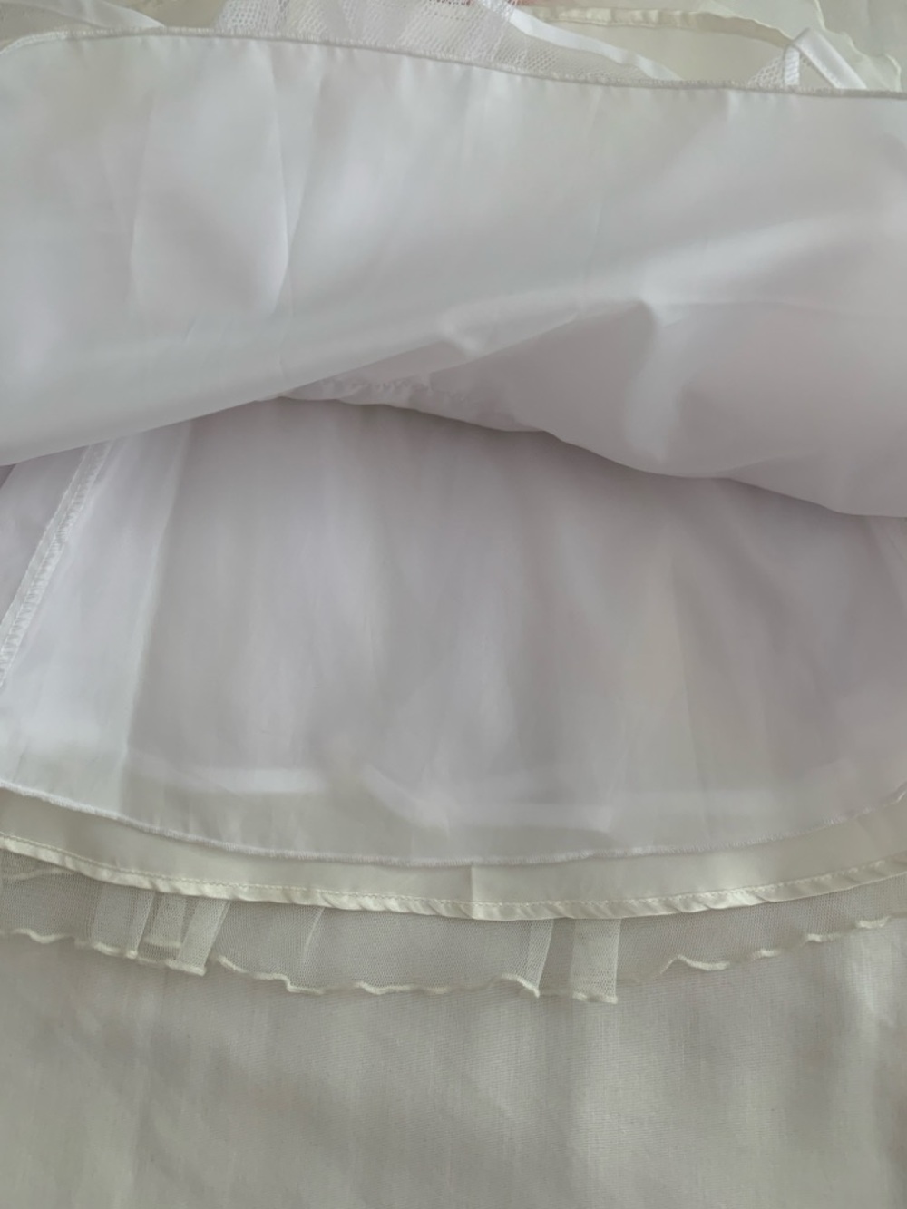Jona Michelle Girls Lace & Tulle Party Dress Size 7 White Pink Flower Girl - Picture 7 of 11